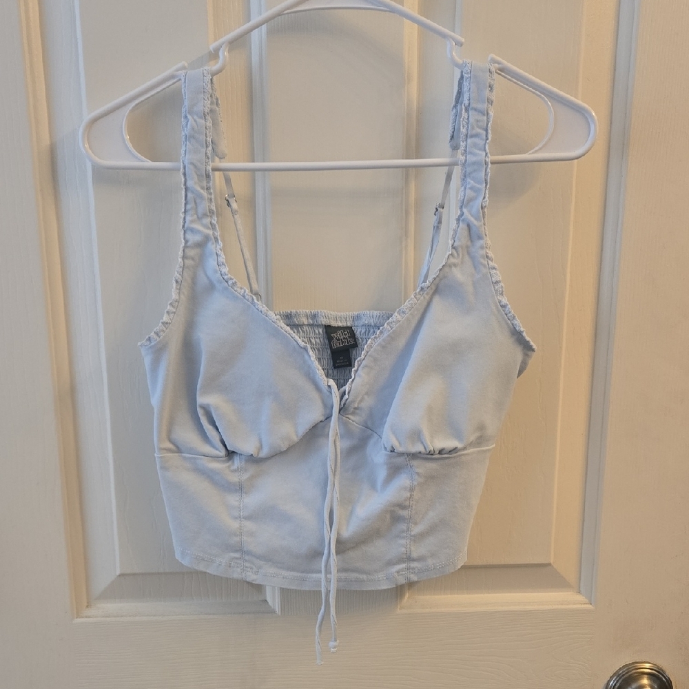 Wild Fable Light Blue Sleeveless Top Sz M